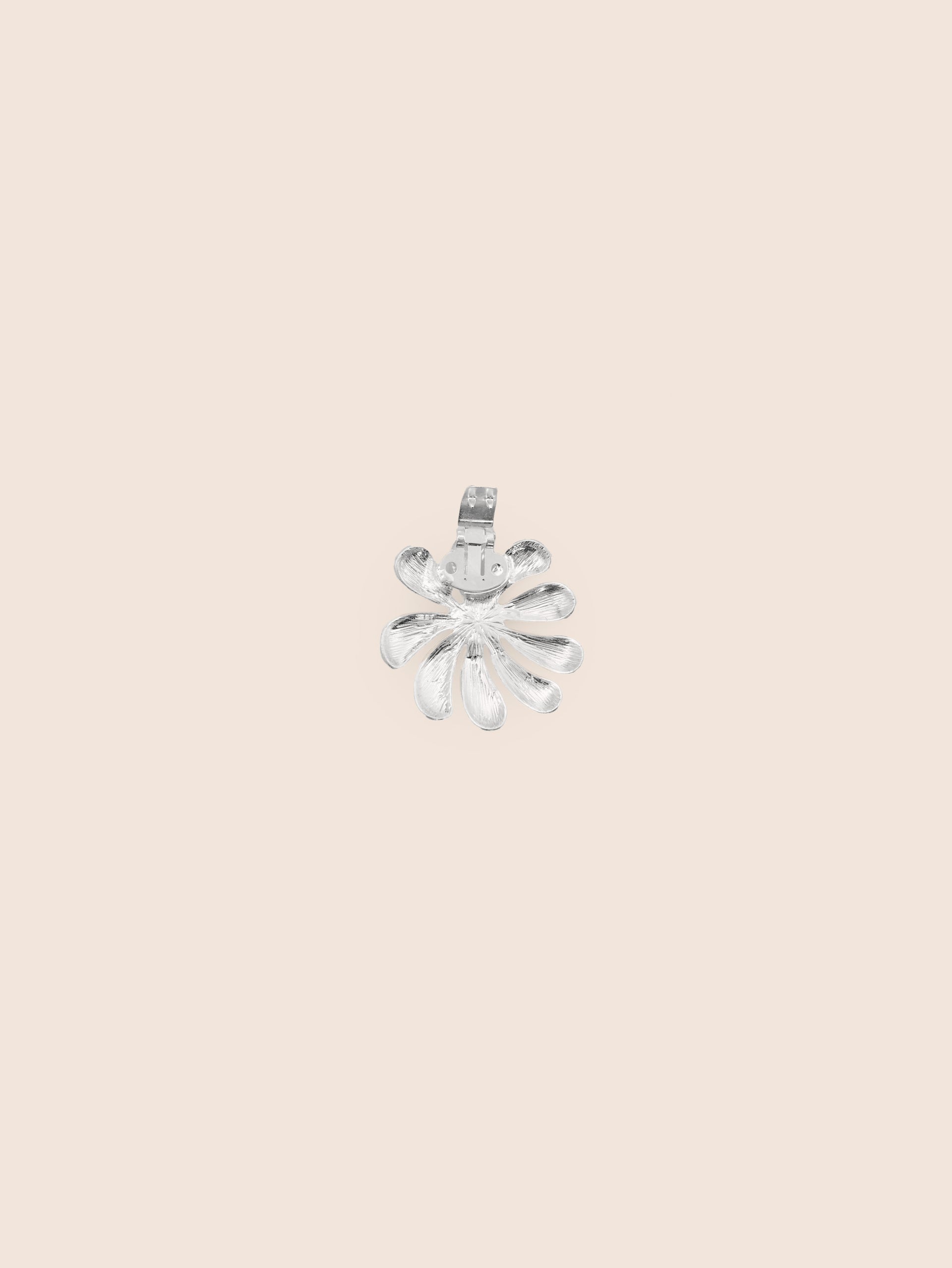 Pearl Flower Clip Silver