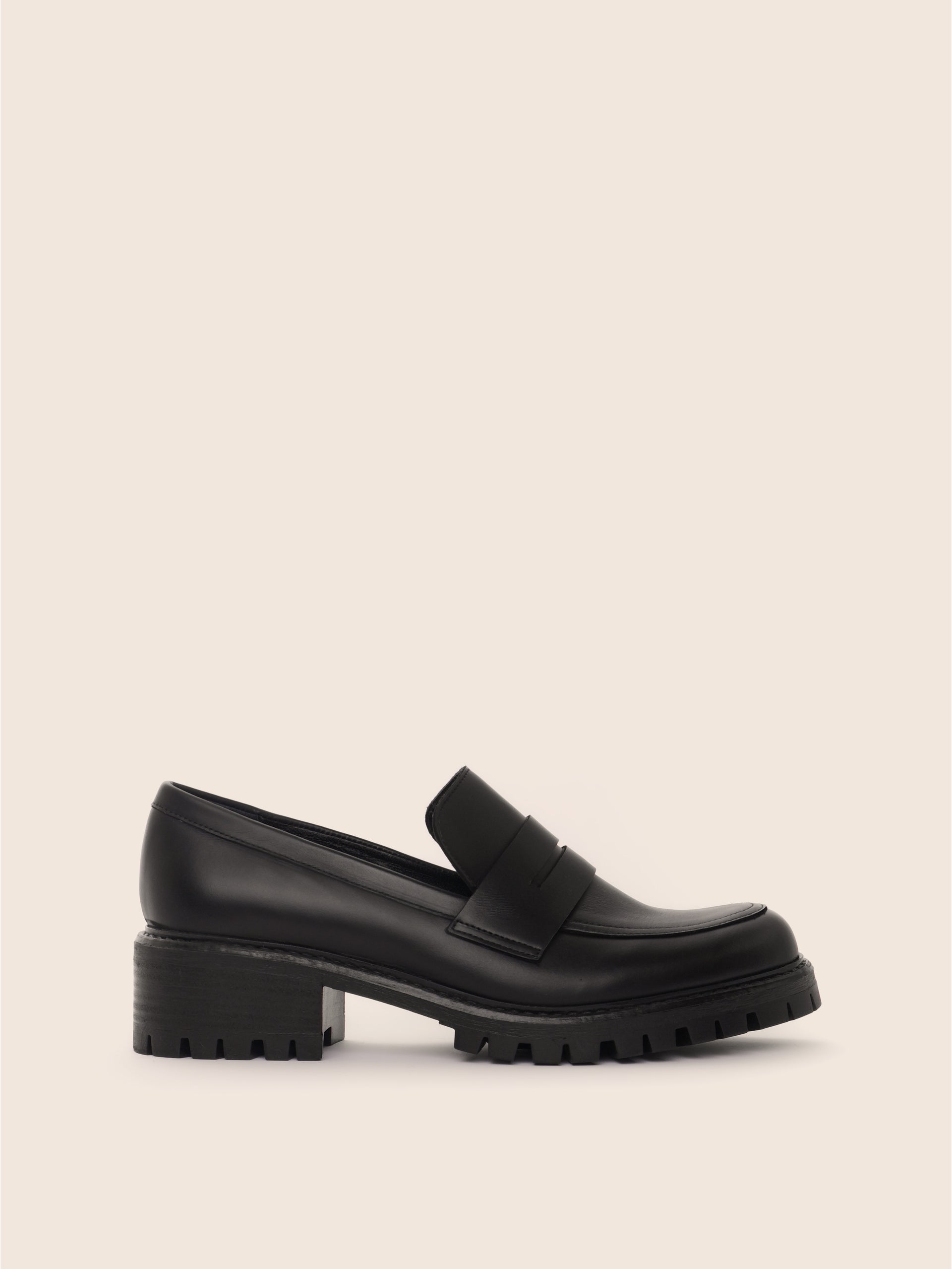 Sintra Black Leather Loafer